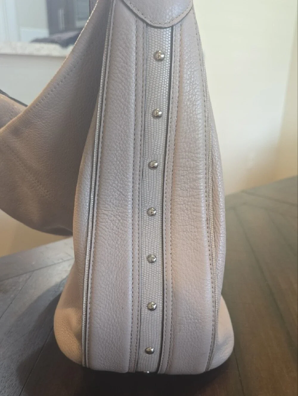 COACH Leather Shoulder Hobo Bag - Taupe ~ $55